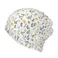thumbnail image 1 of Disketp Watercolor Wildflower 2 Slouchy Beanie Hip-Hop Soft Lightweight Running Beanie Adult Hats Chemo Cap for Men Women, 1 of 8