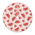 thumbnail image 1 of Disketp Watermelon Christmas Tree Skirt, Christmas Tree Decorations, Christmas Decor, Tree Mat Decoration(30-48IN)-30", 1 of 6