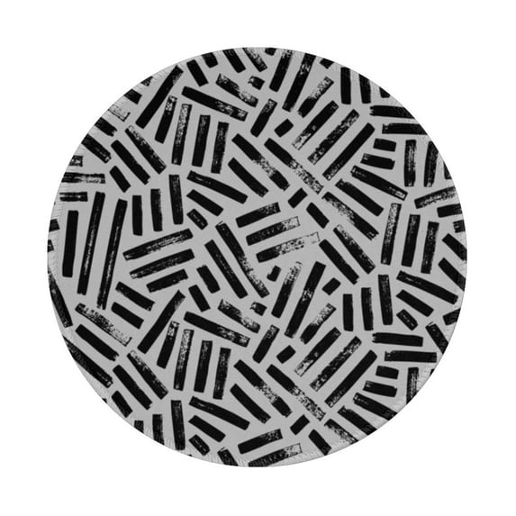 Disketp Weave Geometric Small Mouse Pad 7.9x7.9 Inches,Washable Round Mousepad For Office Laptop Computer,Non-Slip Rubber Base Mouse Pads For Wireless Mouse