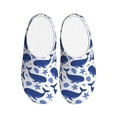 thumbnail image 1 of Disketp Whale Women's Men's Slippers Plush Slip-On House Slipper for Winter Indoor Soft Cushion Non-slip Fluffy Slides Slippers-13, 1 of 7