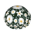 thumbnail image 1 of Disketp White Daisies And Bee Shower Caps,Reusable Shower Cap For Women, Double Layer Waterproof Hair Cap, Large Size For All Hair Lengths,For Girls Spa Home Salon Use, 1 of 9