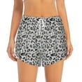 thumbnail image 1 of Disketp Wild Animal Leopard Print Print Women's Shorts Workout Shorts for Athletic Gym Running Shorts with Phone Pockets Large, 1 of 8
