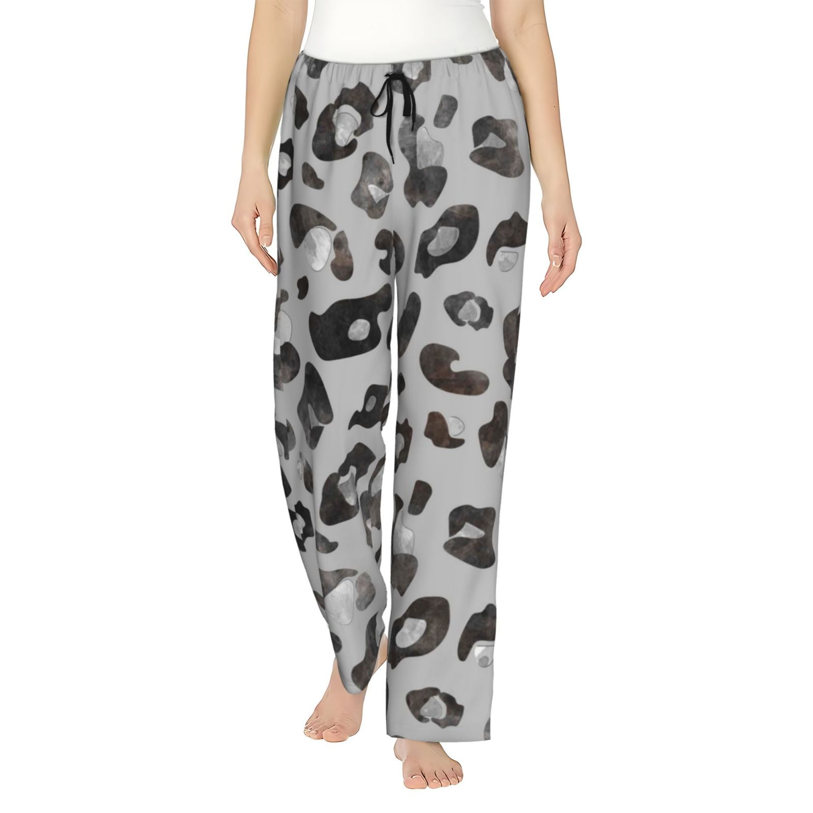 Women's Wide Leg Pants Animal Print Comfortable Versatile Design