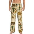 thumbnail image 1 of Disketp Wild West Cowboy Men'S Pajama Pants - Ultra Soft Fleece Sleep And Lounge Pants (Size: S-Xxl), 1 of 9