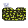 thumbnail image 1 of Disketp Windshield Sun Shade, Car Sun Shade For Front Window Cute Cartoon Dinosaurs Green Silhouette Pattern Sunshades Sun Visor Protector Blocks Uv Rays Foldable, 1 of 9