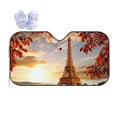 thumbnail image 1 of Disketp Windshield Sun Shade, Car Sun Shade For Front Window Eiffel Tower With Red Leaves In Paris Sunshades Sun Visor Protector Blocks Uv Rays Foldable, 1 of 9