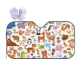 thumbnail image 1 of Disketp Windshield Sun Shade, Car Sun Shade For Front Window Animal Cartoon Style Sunshades Sun Visor Protector Blocks Uv Rays Foldable, 1 of 9