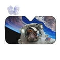 thumbnail image 1 of Disketp Windshield Sun Shade, Car Sun Shade For Front Window Astronaut In Outer Space Sunshades Sun Visor Protector Blocks Uv Rays Foldable, 1 of 9