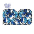 thumbnail image 1 of Disketp Windshield Sun Shade, Car Sun Shade For Front Window Blue And White Butterflies Sunshades Sun Visor Protector Blocks Uv Rays Foldable, 1 of 9