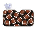 thumbnail image 1 of Disketp Windshield Sun Shade, Car Sun Shade For Front Window Brown Football On Black Sunshades Sun Visor Protector Blocks Uv Rays Foldable, 1 of 9
