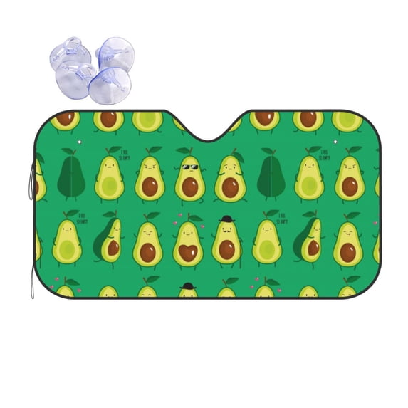 Disketp Windshield Sun Shade, Car Sun Shade For Front Window Cartoon Fruit Sunshades Sun Visor Protector Blocks Uv Rays Foldable