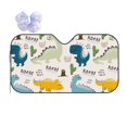 thumbnail image 1 of Disketp Windshield Sun Shade, Car Sun Shade For Front Window Childish Dinosaur Sunshades Sun Visor Protector Blocks Uv Rays Foldable, 1 of 9