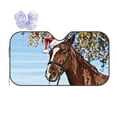 thumbnail image 1 of Disketp Windshield Sun Shade, Car Sun Shade For Front Window Christmas Horse Sunshades Sun Visor Protector Blocks Uv Rays Foldable, 1 of 9
