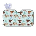 thumbnail image 1 of Disketp Windshield Sun Shade, Car Sun Shade For Front Window Cute Pug Dogs Sunshades Sun Visor Protector Blocks Uv Rays Foldable, 1 of 9