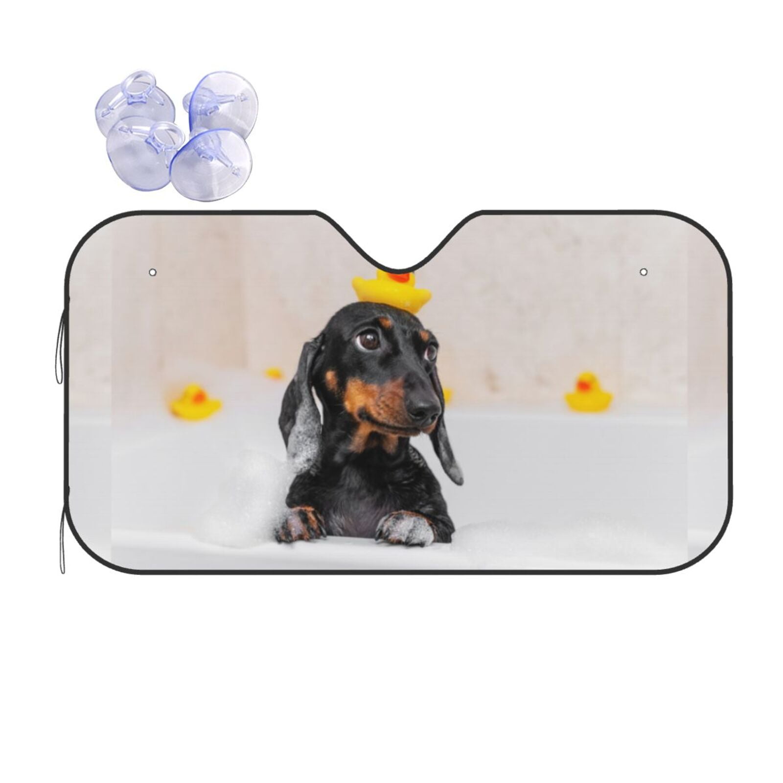 Disketp Windshield Sun Shade, Car Sun Shade For Front Window Dachshund