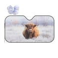 thumbnail image 1 of Disketp Windshield Sun Shade, Car Sun Shade For Front Window Highland Cow Sunshades Sun Visor Protector Blocks Uv Rays Foldable, 1 of 9