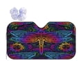 thumbnail image 1 of Disketp Windshield Sun Shade, Car Sun Shade For Front Window Indian Mandalas Dragonfly Sunshades Sun Visor Protector Blocks Uv Rays Foldable, 1 of 9