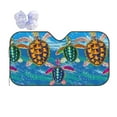 thumbnail image 1 of Disketp Windshield Sun Shade, Car Sun Shade For Front Window Little Sea Turtles Sunshades Sun Visor Protector Blocks Uv Rays Foldable, 1 of 9