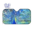 thumbnail image 1 of Disketp Windshield Sun Shade, Car Sun Shade For Front Window Peacock Sunshades Sun Visor Protector Blocks Uv Rays Foldable, 1 of 9