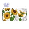 thumbnail image 1 of Disketp Windshield Sun Shade, Car Sun Shade For Front Window Plump Sunflower And Sketch Sunshades Sun Visor Protector Blocks Uv Rays Foldable, 1 of 9