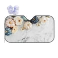 thumbnail image 1 of Disketp Windshield Sun Shade, Car Sun Shade For Front Window Pumpkin And White Marble Sunshades Sun Visor Protector Blocks Uv Rays Foldable, 1 of 9