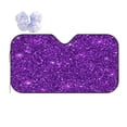 thumbnail image 1 of Disketp Windshield Sun Shade, Car Sun Shade For Front Window Purple Glitter Sunshades Sun Visor Protector Blocks Uv Rays Foldable, 1 of 8