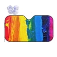 thumbnail image 1 of Disketp Windshield Sun Shade, Car Sun Shade For Front Window Rainbow Colored Sunshades Sun Visor Protector Blocks Uv Rays Foldable, 1 of 9