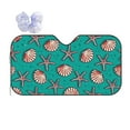 thumbnail image 1 of Disketp Windshield Sun Shade, Car Sun Shade For Front Window Starfish And Shell Sunshades Sun Visor Protector Blocks Uv Rays Foldable, 1 of 9
