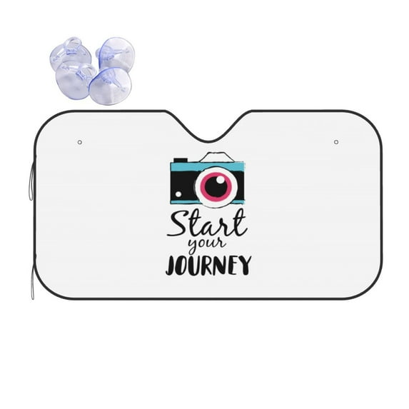 Disketp Windshield Sun Shade, Car Sun Shade For Front Window Summer Sunshades Sun Visor Protector Blocks Uv Rays Foldable