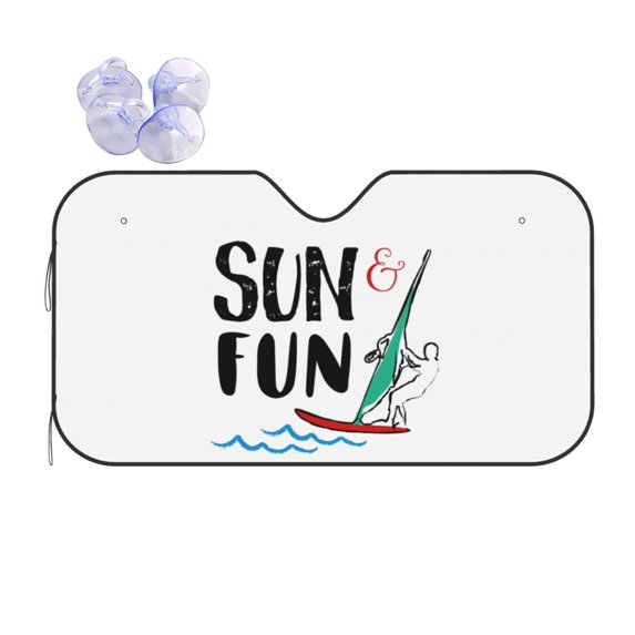 Disketp Windshield Sun Shade, Car Sun Shade For Front Window Sun Fun Sunshades Sun Visor Protector Blocks Uv Rays Foldable