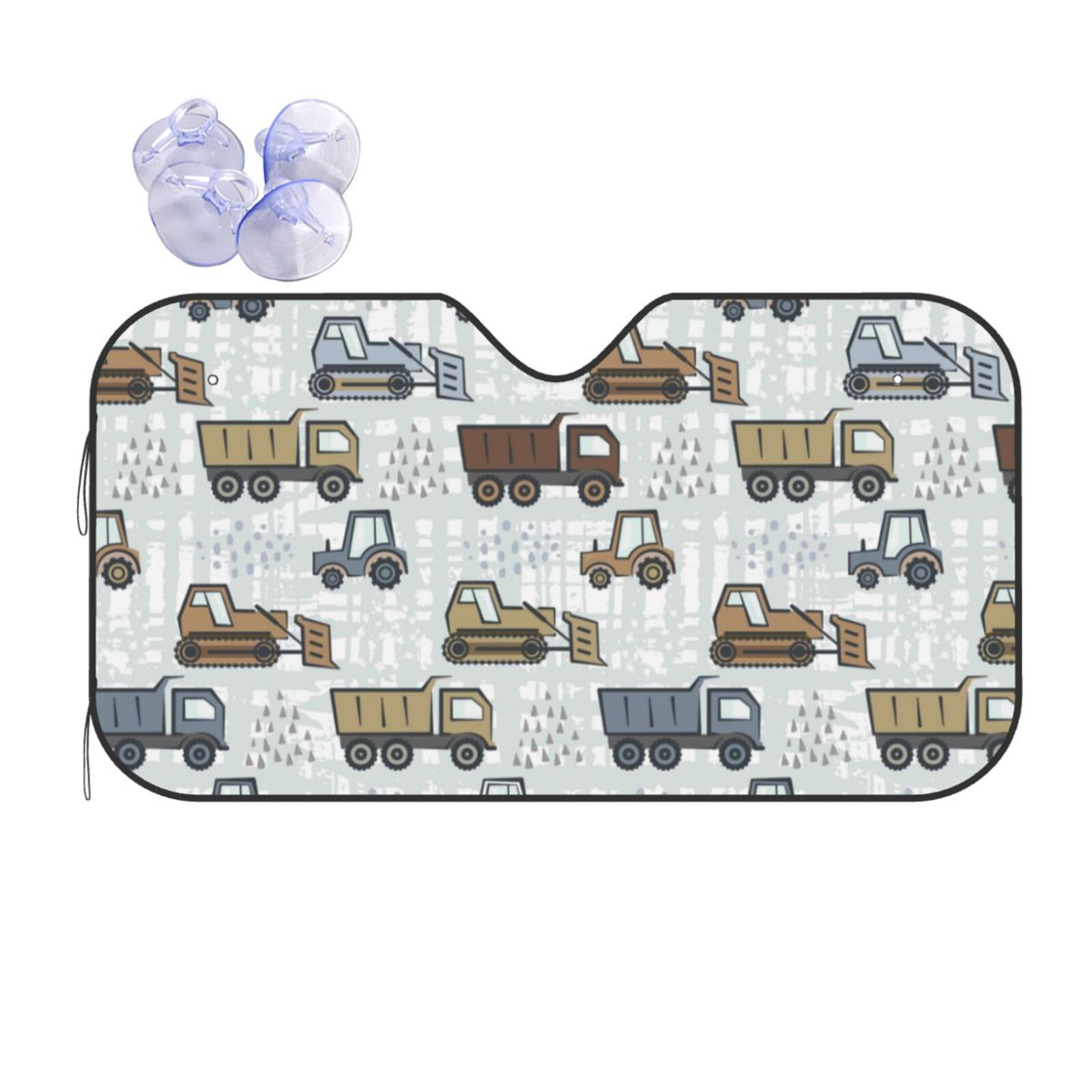 Disketp Windshield Sun Shade, Car Sun Shade For Front Window Tractor And Dumper Sunshades Sun