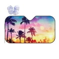 thumbnail image 1 of Disketp Windshield Sun Shade, Car Sun Shade For Front Window Tropical Palm Tree At Sunset Sunshades Sun Visor Protector Blocks Uv Rays Foldable, 1 of 9
