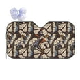 thumbnail image 1 of Disketp Windshield Sun Shade, Car Sun Shade For Front Window Vector Butterflies Sunshades Sun Visor Protector Blocks Uv Rays Foldable, 1 of 9