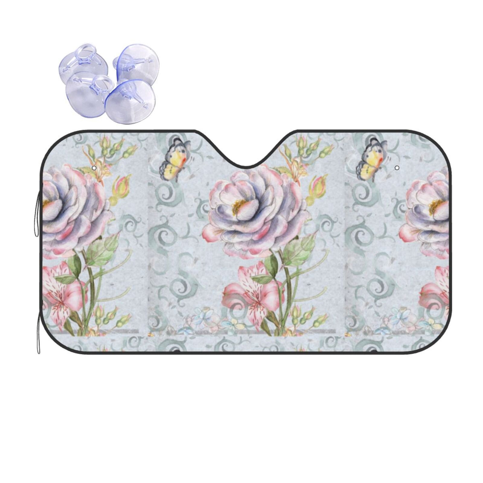 Disketp Windshield Sun Shade, Car Sun Shade For Front Window Vintage ...