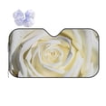 thumbnail image 1 of Disketp Windshield Sun Shade, Car Sun Shade For Front Window White Rose Sunshades Sun Visor Protector Blocks Uv Rays Foldable, 1 of 9