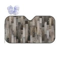 thumbnail image 1 of Disketp Windshield Sun Shade, Car Sun Shade For Front Window Wooden Texture Sunshades Sun Visor Protector Blocks Uv Rays Foldable, 1 of 9