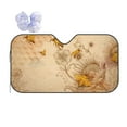 thumbnail image 1 of Disketp Windshield Sun Shade, Car Sun Shade For Front Window Retro Hand Drawn Honey Bees And Sunflowers Sunshades Sun Visor Protector Blocks Uv Rays Foldable, 1 of 9