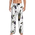 thumbnail image 1 of Disketp Wine Bottles And Grapes Men'S Pajama Pants - Ultra Soft Fleece Sleep And Lounge Pants (Size: S-Xxl), 1 of 9