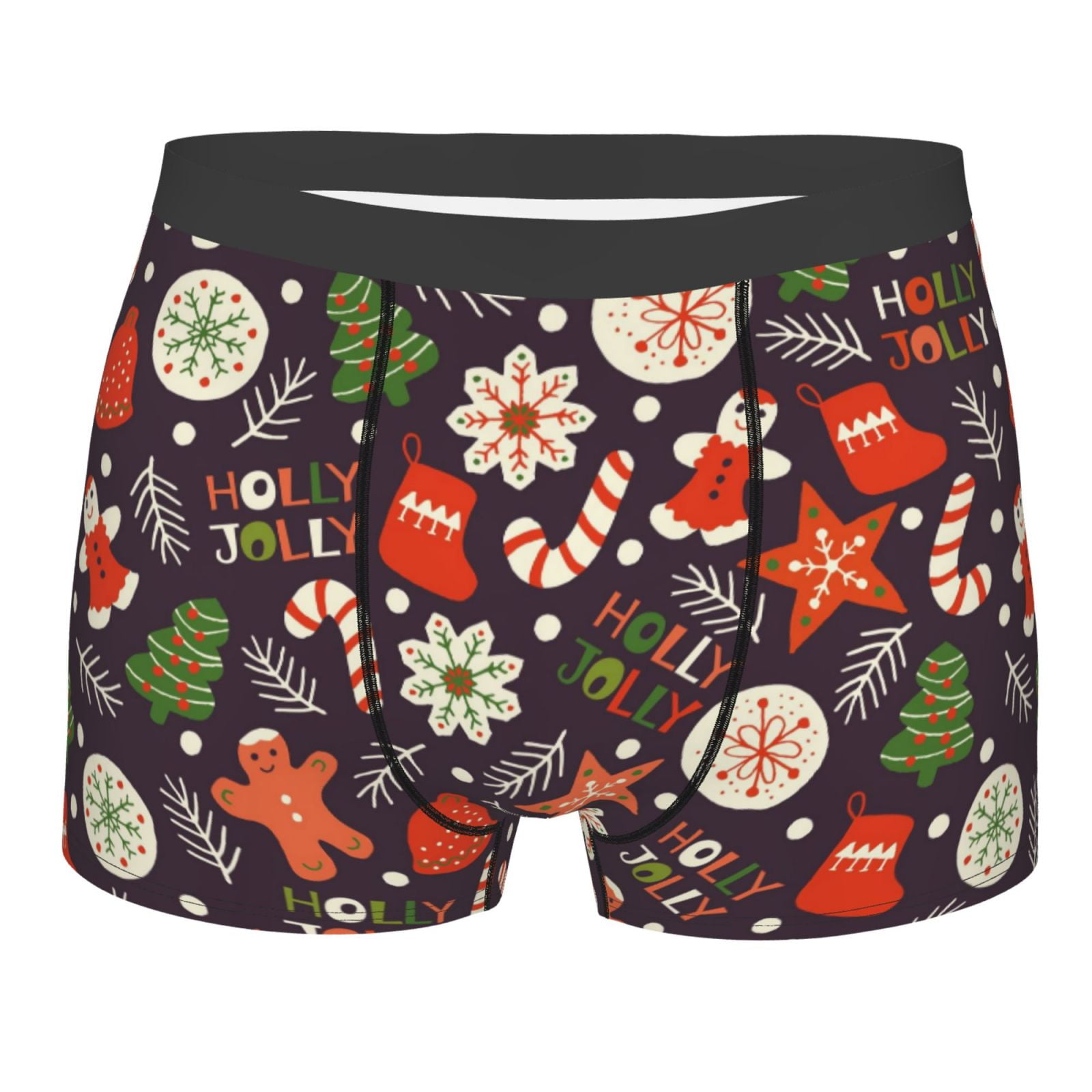 Disketp Winter Holiday Christmas Men'S Boxer Briefs,Soft And