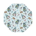 thumbnail image 1 of Disketp Winter Wonderland Light Blue Funny Coasters,6 Pcs Leather Coasters with Holder, Perfect Housewarming Hostess Gifts,Protect Furniture from Water Marks Scratch and Damage,Octagon, 1 of 7