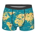 thumbnail image 1 of Disketp World Map With Landmarks Men'S Boxer Briefs,Soft And Breathable Cotton Underwear With Comfortflex Waistband, 1 of 9