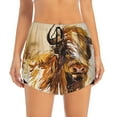 thumbnail image 1 of Disketp Yak Print Women's Shorts Workout Shorts for Athletic Gym Running Shorts with Phone Pockets XX-Large, 1 of 8