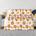 thumbnail image 1 of Disketp Yellow Biscuit Flannel Blankets - Thick and Warm Blanket for Winter, Soft Fuzzy Plush King Blanket for All Seasons50"x40", 1 of 6
