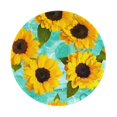thumbnail image 1 of Disketp Yellow Sunflowers With Green Leaves Small Mouse Pad 7.9x7.9 Inches,Washable Round Mousepad For Office Laptop Computer,Non-Slip Rubber Base Mouse Pads For Wireless Mouse, 1 of 9