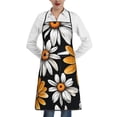 thumbnail image 1 of Disketp Yellow White Daisy Pattern Kitchen Apron with adjustable Aprons for Women with Pockets Cooking Powder Pink Apron, 1 of 7