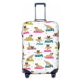 thumbnail image 1 of Disketp Yoga Dogs Poses Elastic Travel Luggage Cover Travel Suitcase Protective Cover For Trunk Case Apply To 18''-32'' Suitcase Cover (Luggage not included)-X-Large, 1 of 9