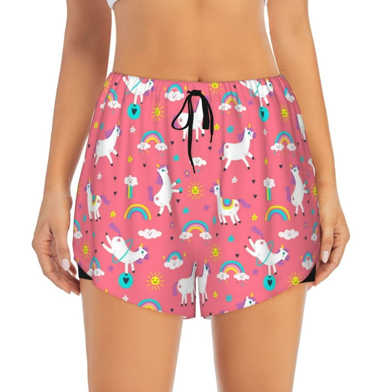 Unicorn workout shorts hot sale