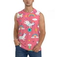 thumbnail image 1 of Disketp Yoga Unicorn Sleeveless Tshirts For Men, Muscle Shirts For Men Dry Fit Tank Top-Large, 1 of 8