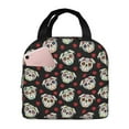 thumbnail image 1 of Disketp colorful Skull dog flower Lunch Bag for Women Men, Leakproof Thermal Cooler Sack Food Handbags Case High Capacity forTravel Work School Picnic, 1 of 5