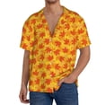 thumbnail image 1 of Disketp fall retro maple leaf Men's Hawaiian, Shirts Button Down Holiday Beach Shirts-{sizeName}-Medium, 1 of 5